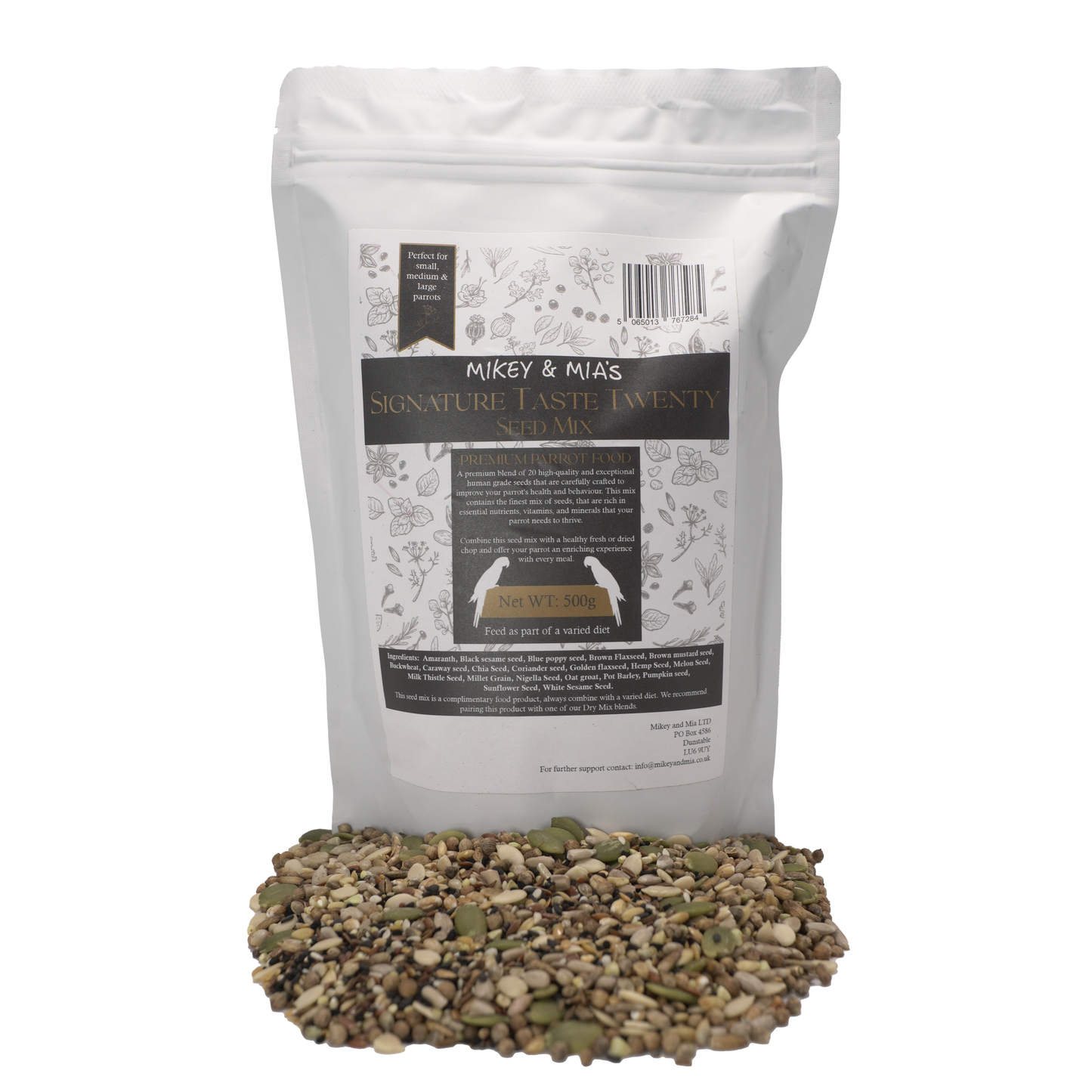 Signature Taste Twenty Seed Mix For Parrots - 500g