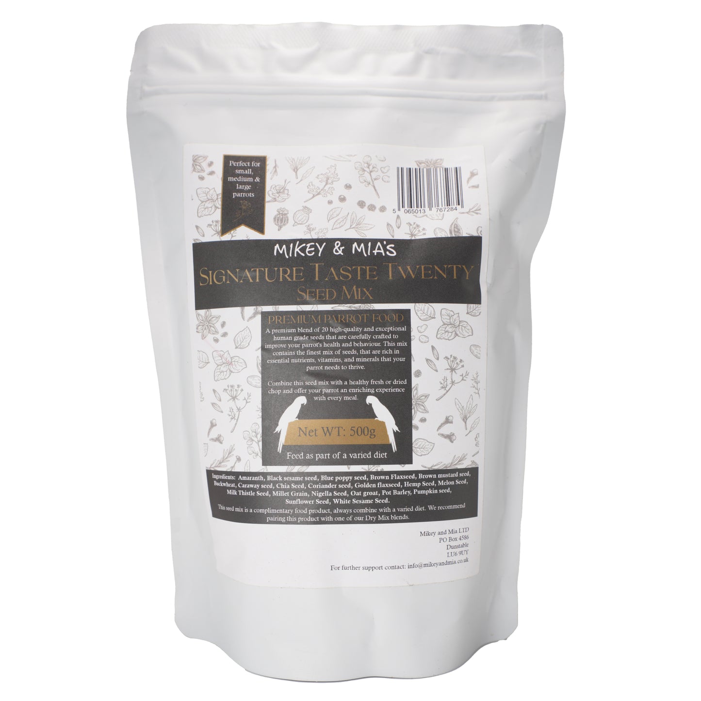 Signature Taste Twenty Seed Mix For Parrots - 500g