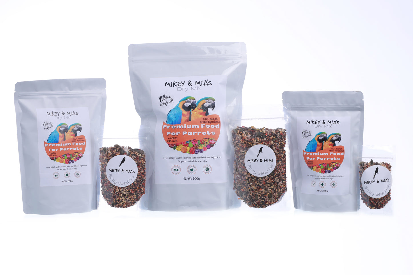 Mikey and Mia's Dry Mix Healthy Parrot Food