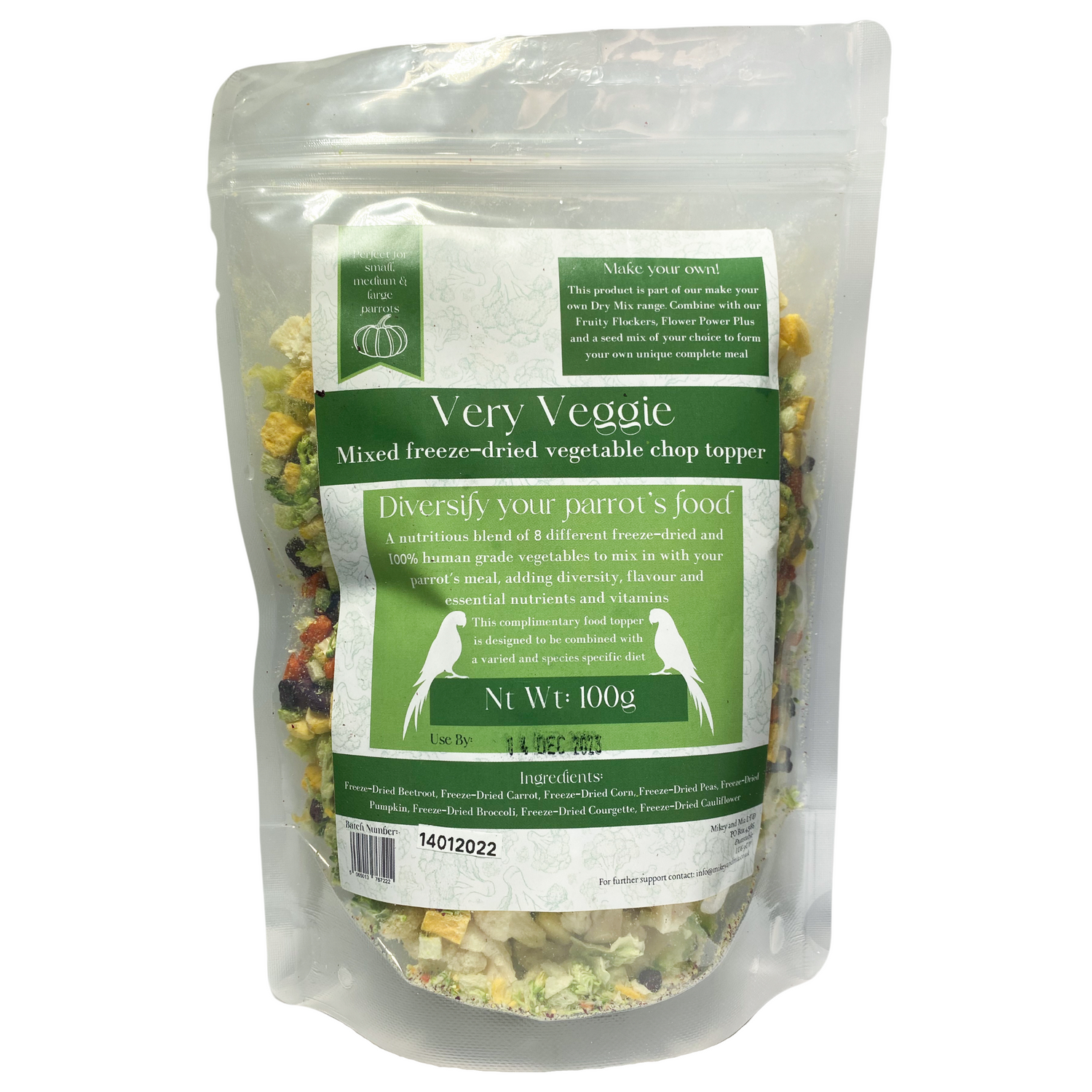 Make your own dry mix for parrots