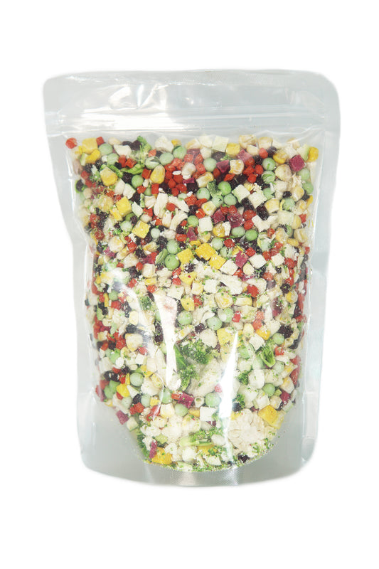 Very Veggie Chop Topper - Make your own parrot dry mix 100% freeze-dried vegetable mix
