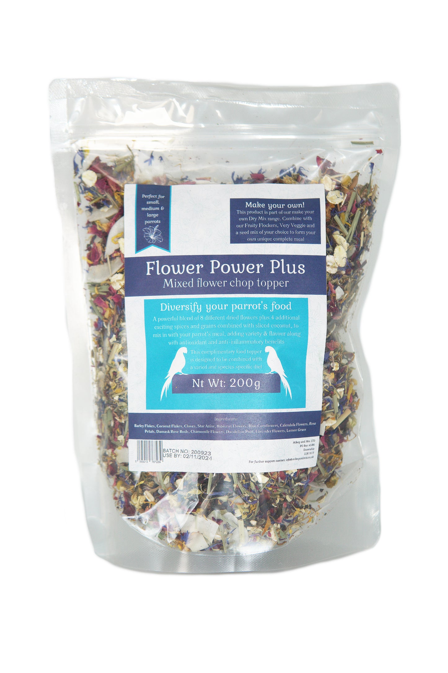 Flower Power Plus - Dried flowers for parrots