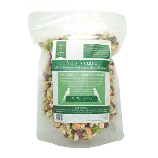 Very Veggie Chop Topper - Make your own parrot dry mix 100% freeze-dried vegetable mix