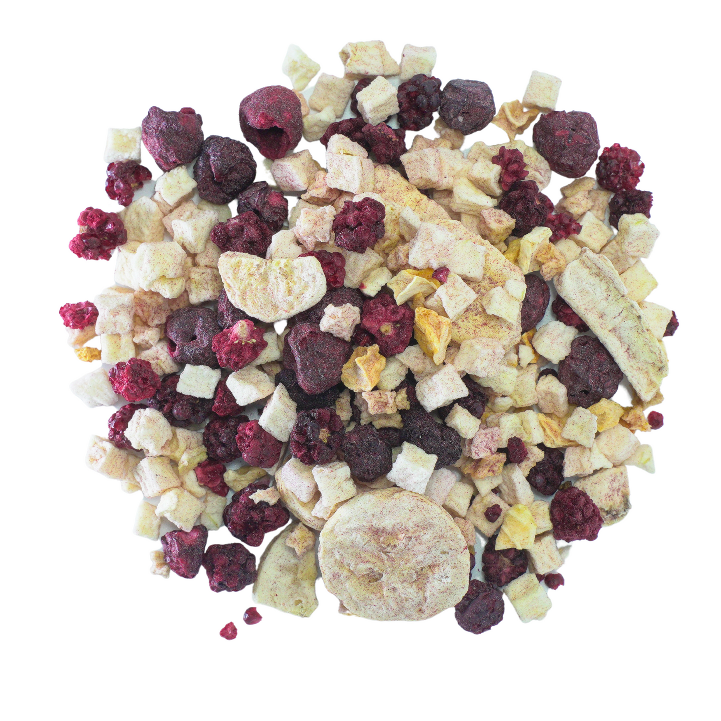 Fruity Flockers - Mixed freeze-dried fruit chop topper for parrots