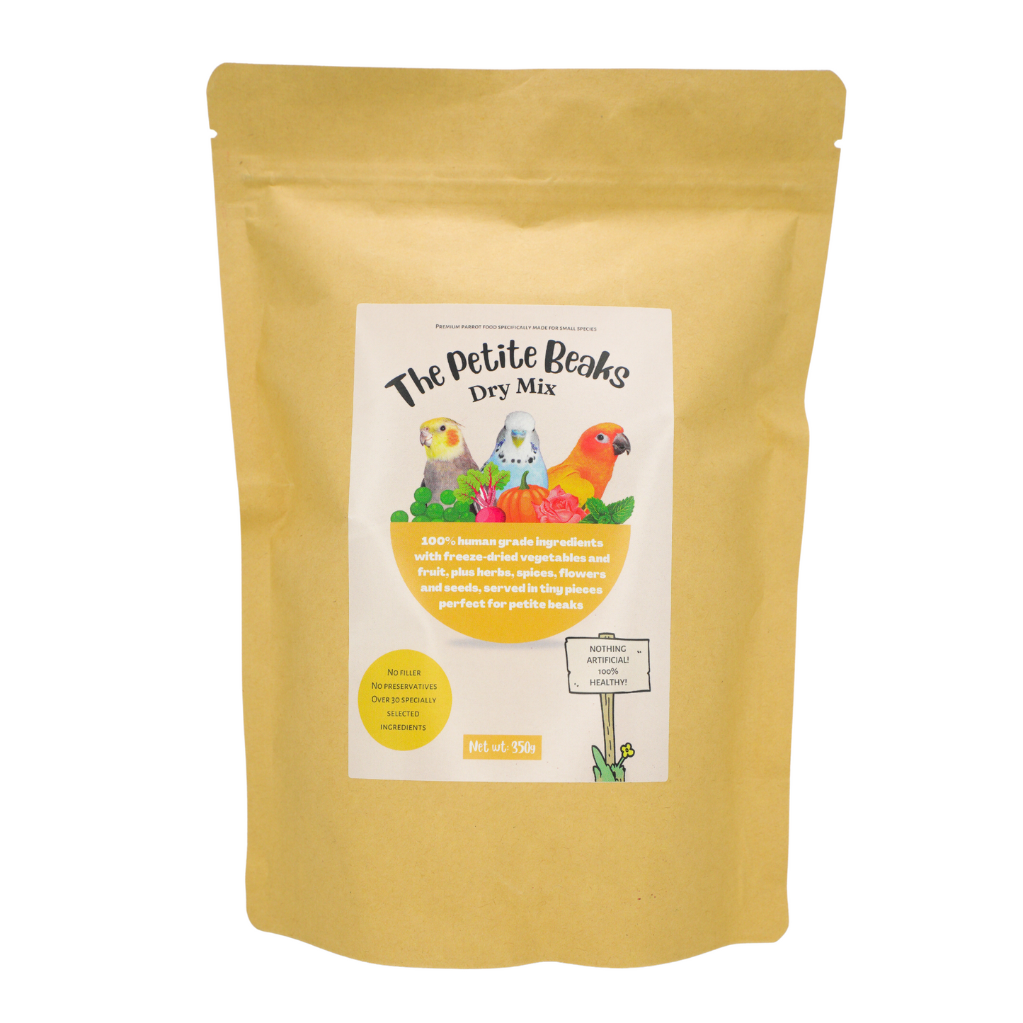 Petite Beaks Healthy Parrot Food For Small Birds